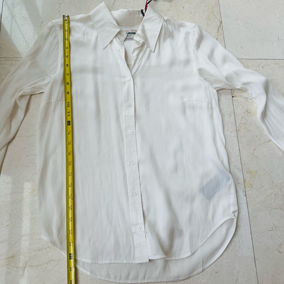 Zadig & Voltaire Tasko Satin shirt white size S - Picture 9 of 11